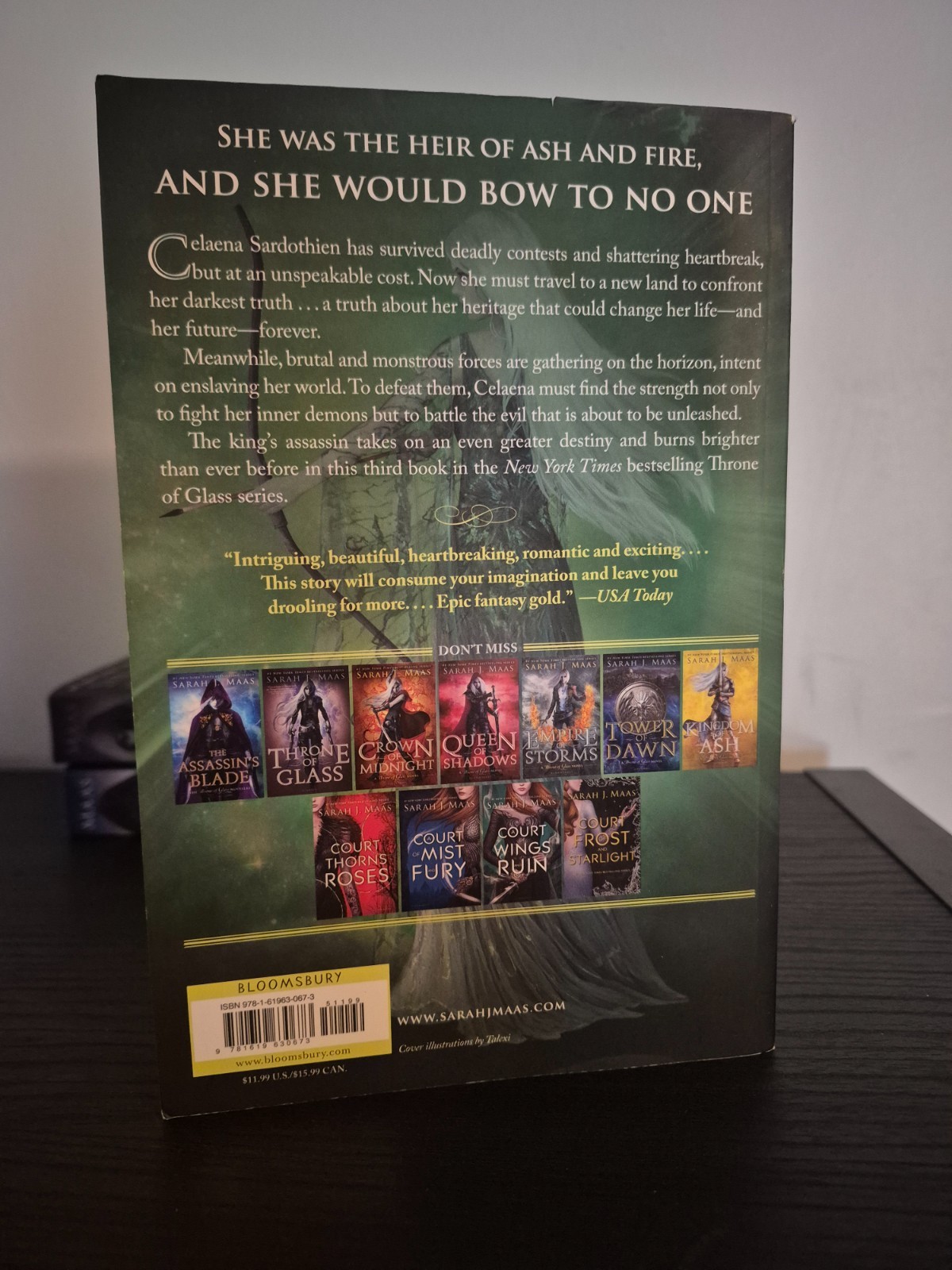 Heir of Fire by Sarah J Maas Out of Print first edition