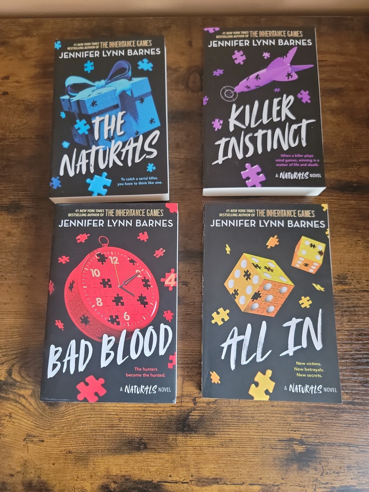 The Naturals Series 4 Books Paperback Set By Jennifer Lynn Barnes YA Mystery