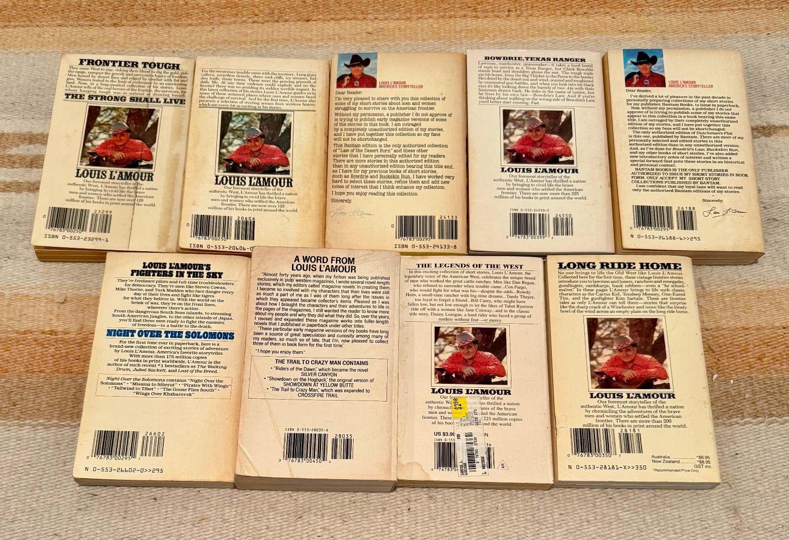 Louis L’Amour PB lot of 17 Talon Series Chantry Series plus Short Stories