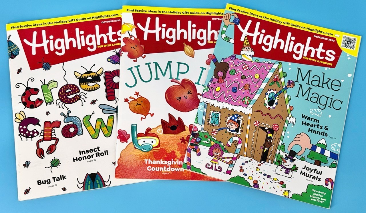 Highlights Magazine Kids Lot Of 12 – FULL YEAR 2023 Children Educational EUC