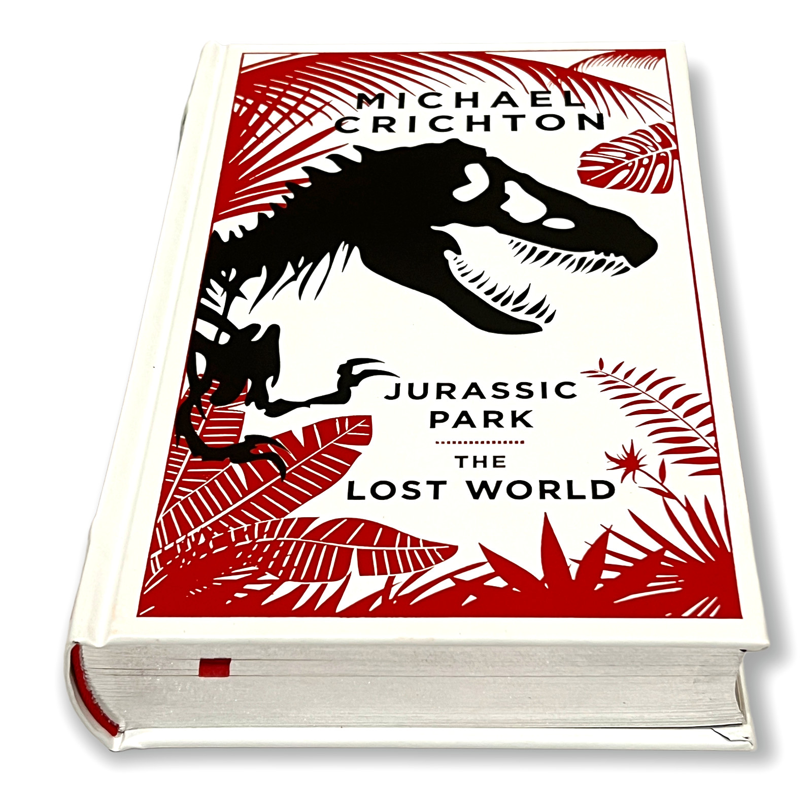 Sealed! Jurassic Park/The Lost World by Michael Crichton Leather Bound Hardcover