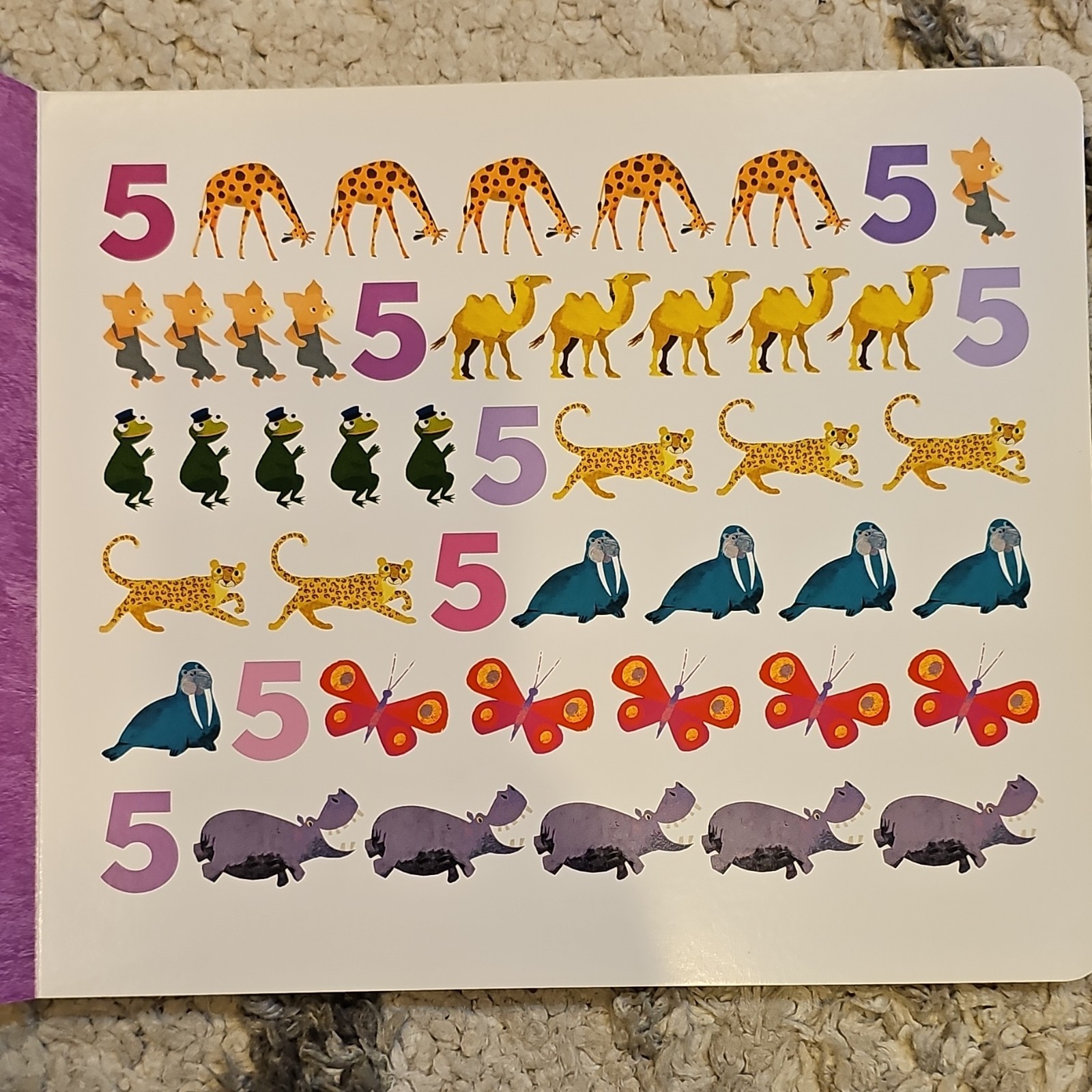 Counting Board Books Lot: My Book of Counting, Bear Counts, Eight Silly Monkeys