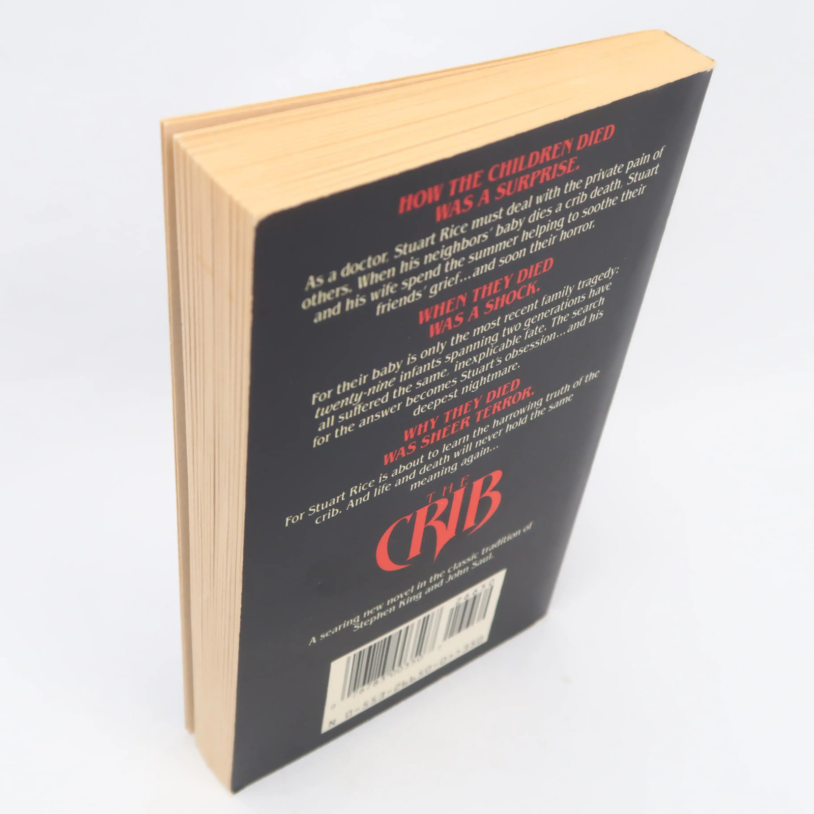 The Crib by Paul Kent (Bantam, 1987) First MMPB Vintage Horror