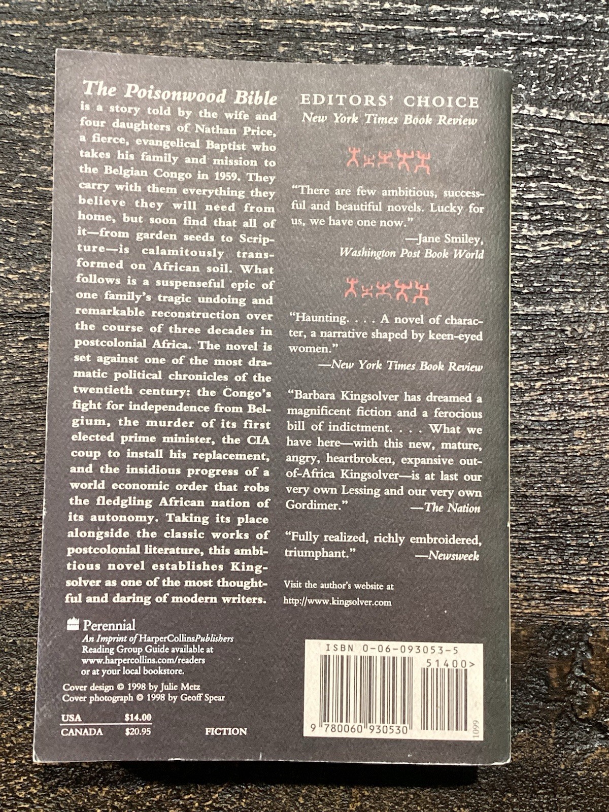 Poisonwood Bible by Barbara Kingsolver (1998, Hardcover)