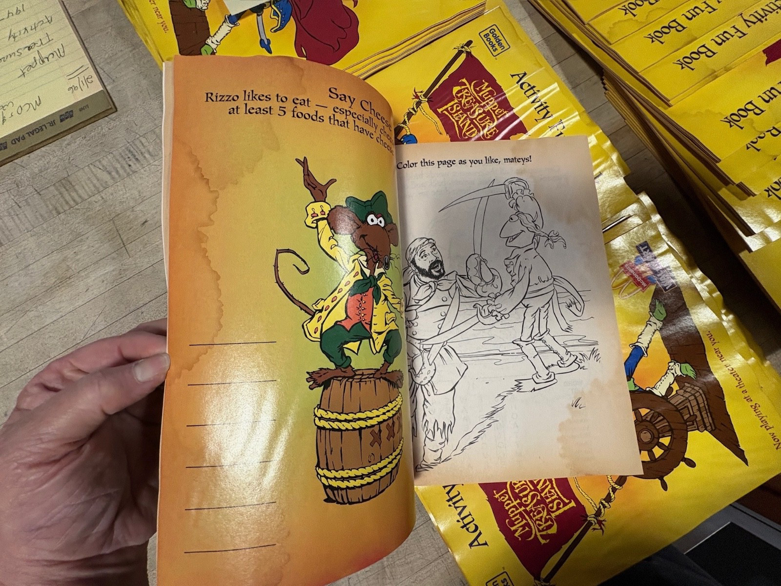 Lot of 103 Muppet Treasure Island Activity Fun Book McDonalds 1996 Happy Meal