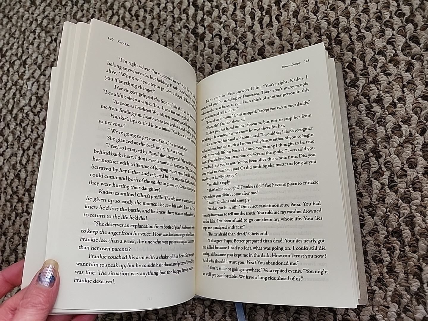 Remote Danger by Katy Lee HCDJ with cloth bookmark 2024 Hearts in Peril