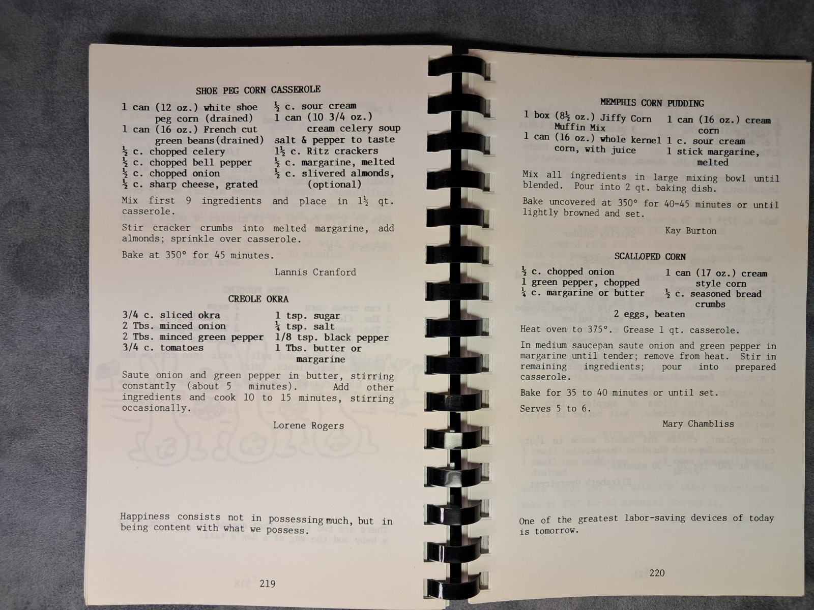 Cherished Recipes Cookbook First United Methodist Milledgeville Georgia GA