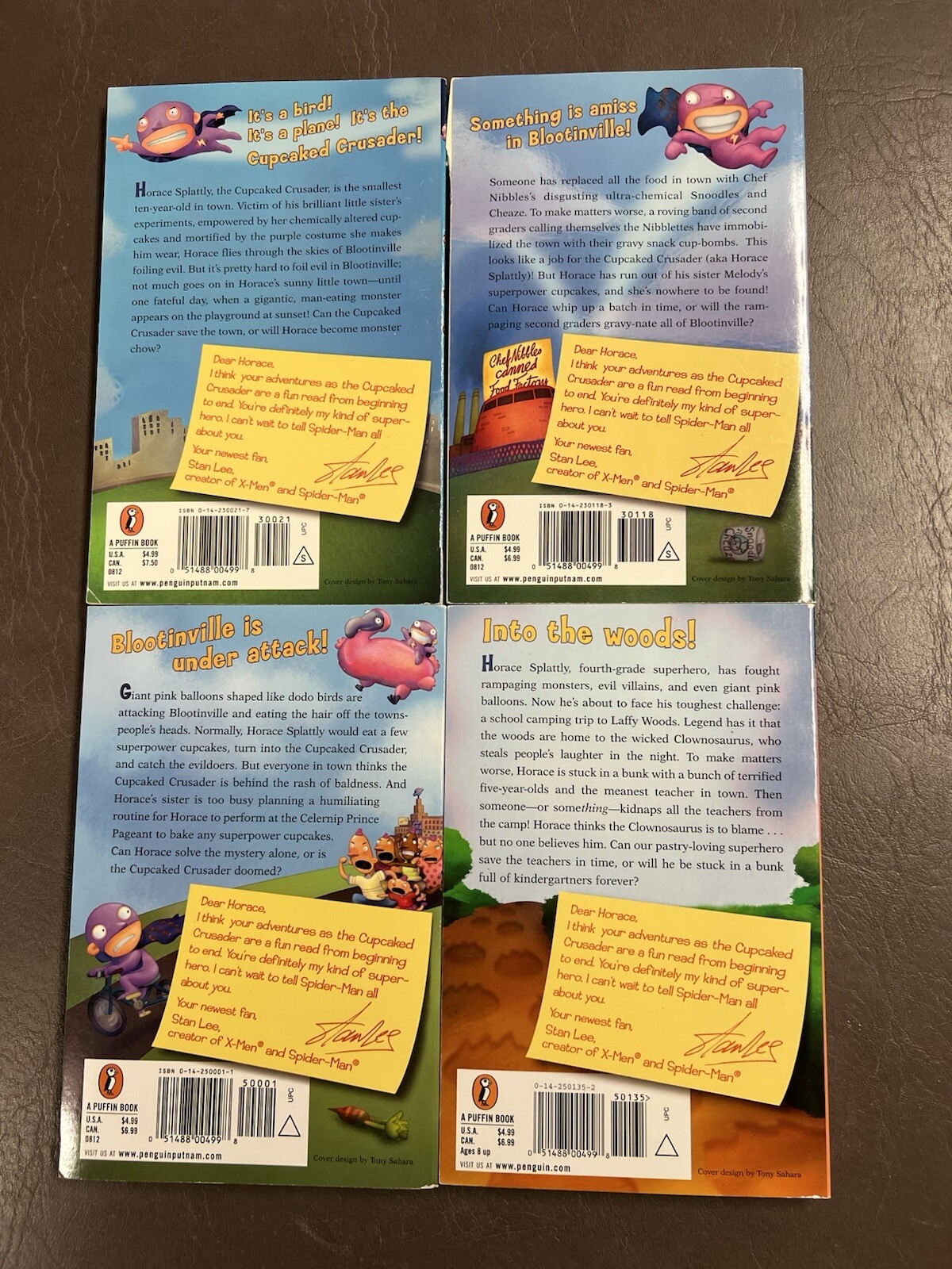 Lot Of 4 Horace Splattly The Cupcaked Crusader Series Books 1-4 Lawrence David