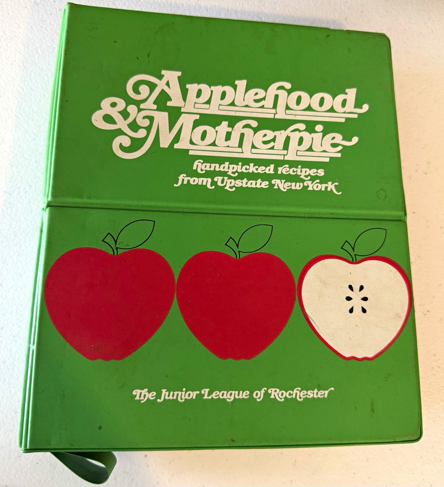 Applehood & Motherpie Cookbook 1981 First Edition Vintage Misprint Mirror Back
