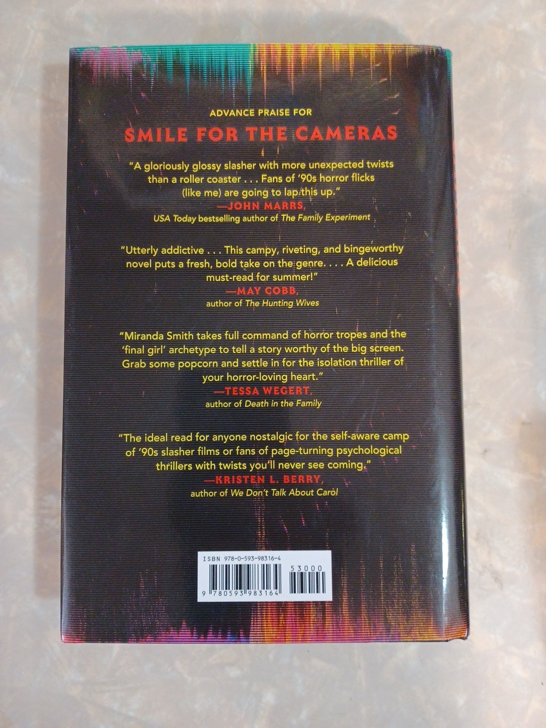Smile for the Cameras – Miranda Smith SIGNED HCDJ 1st Edition/1st Printing