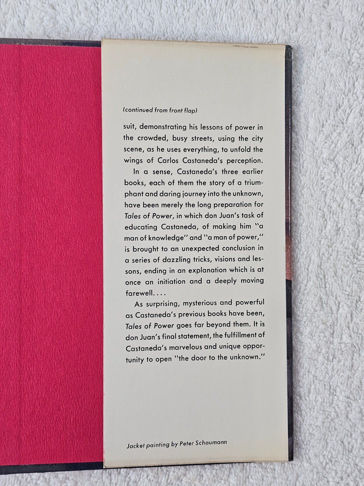 Tales of Power Carlos Castaneda 1974 First Edition First Printing Dust Jacket