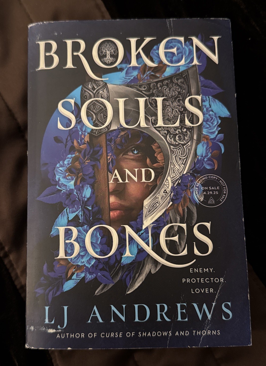 RARE SIGNED Broken Souls and Bones by LJ Andrews ARC Advance Reading Copy
