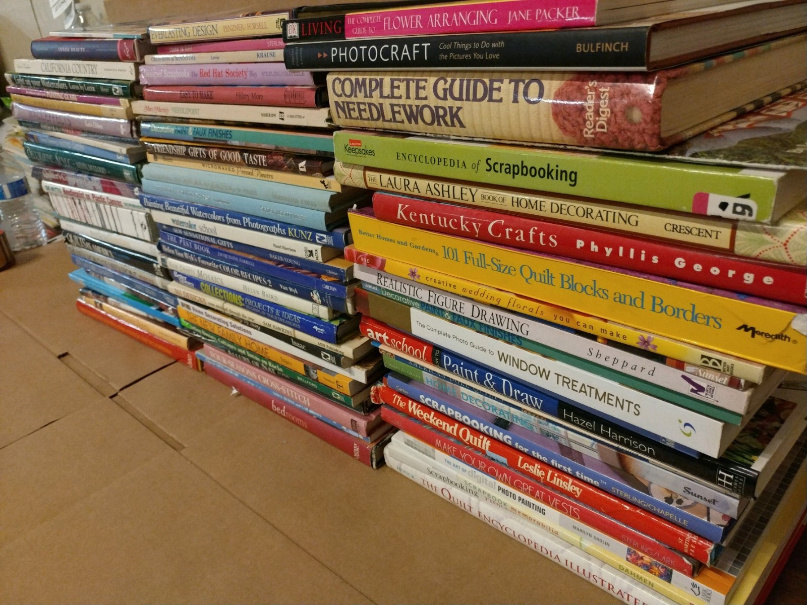 Lot of 20 Hobby Craft Design Home Decorating Quilt Knit Sewing Books RANDOM*MIX