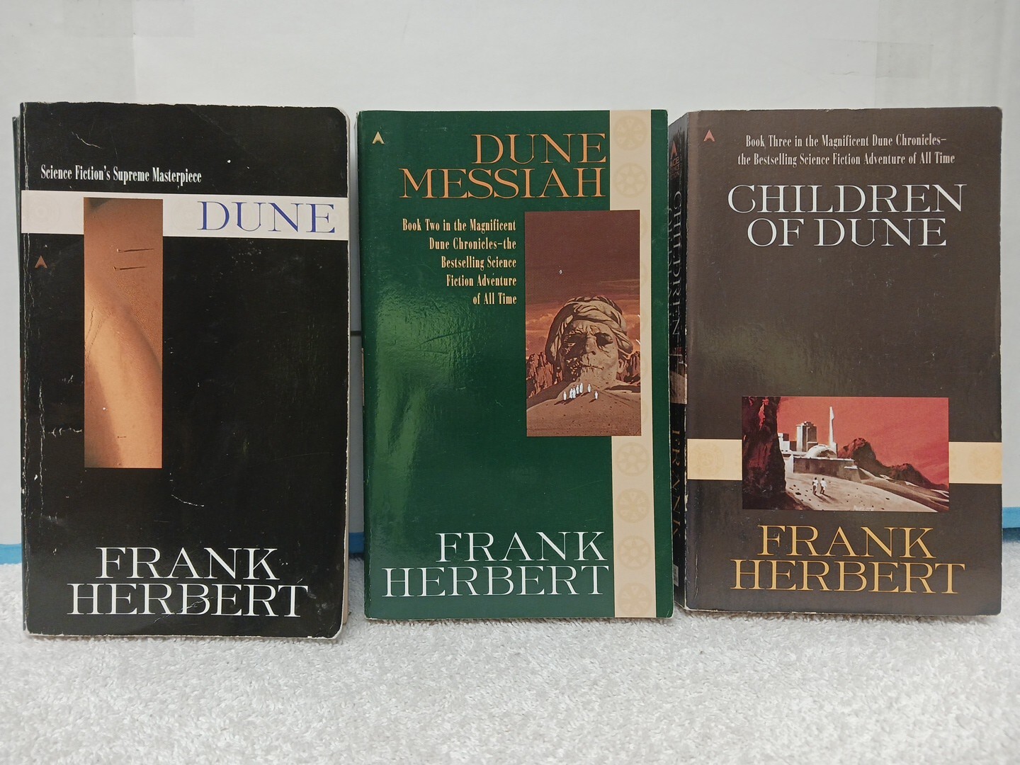 Dune Trilogy Children of Dune Messiah Frank Herbert ACE Books Edition Paperback
