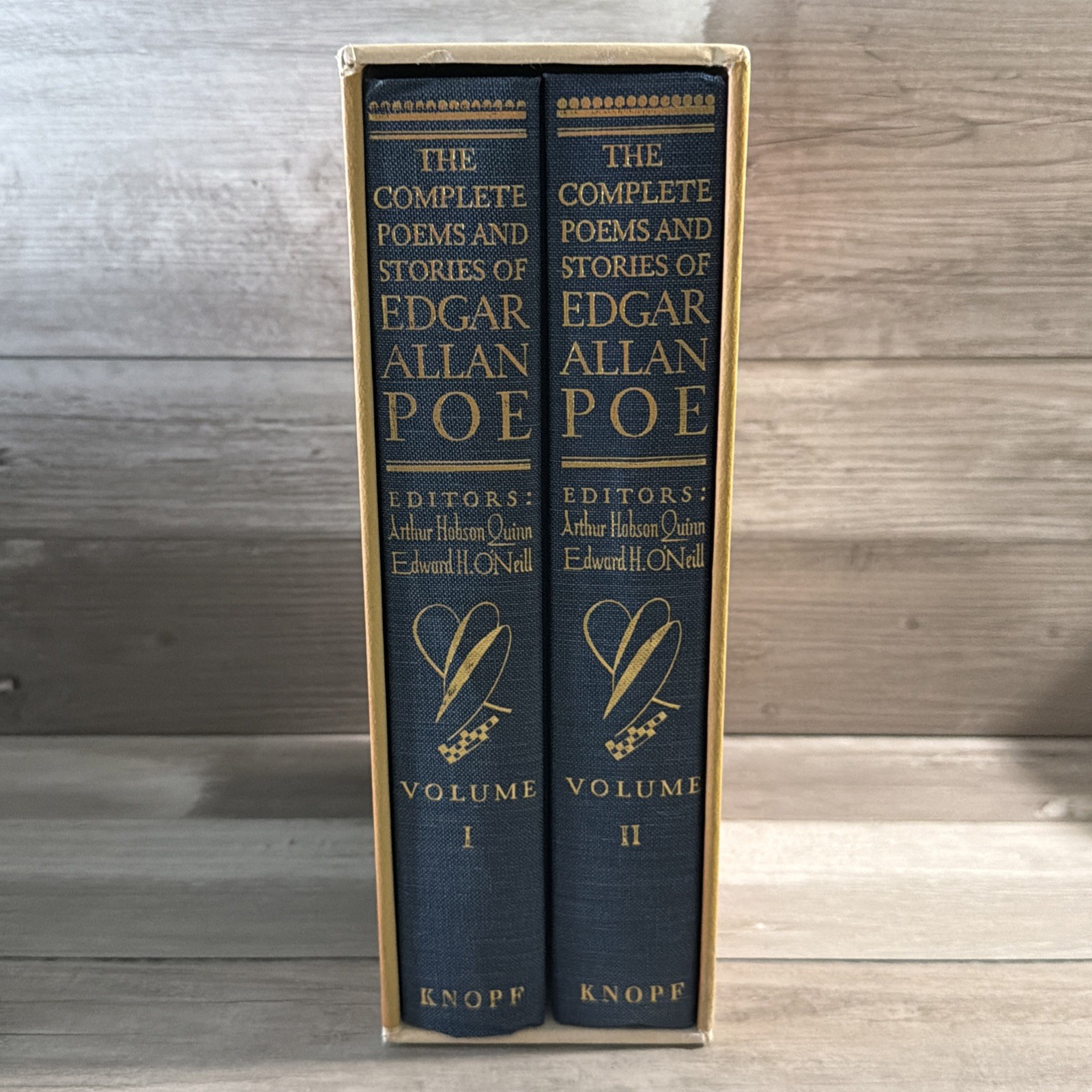 THE BORZOI POE Complete Poems and Stories Of Edgar Allan Poe 2 Vol Box Set 1982
