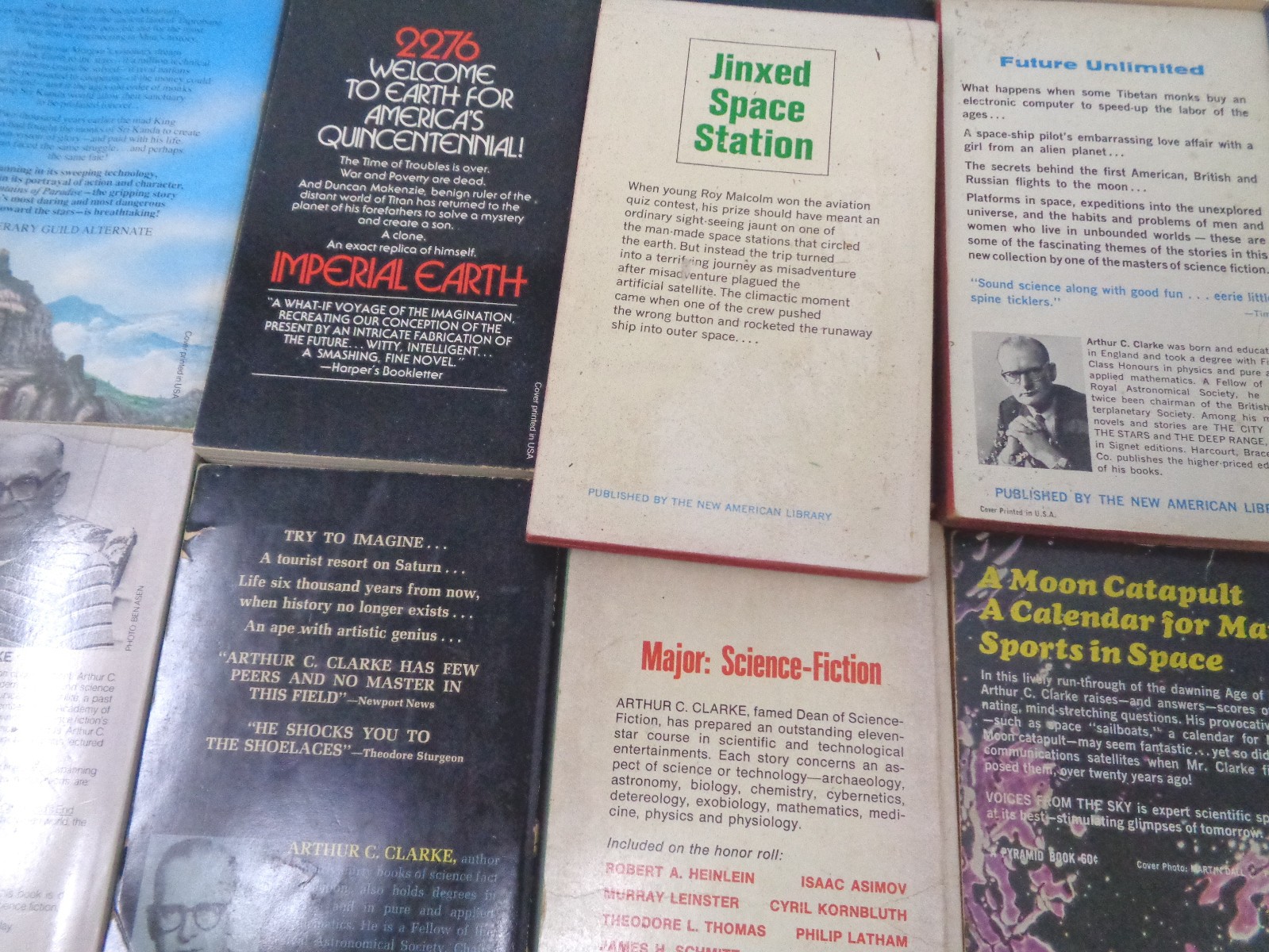 Lot of 25 Arthur C. Clarke sci‑fi paperbacks: Childhood’s End, Rendezvous with..