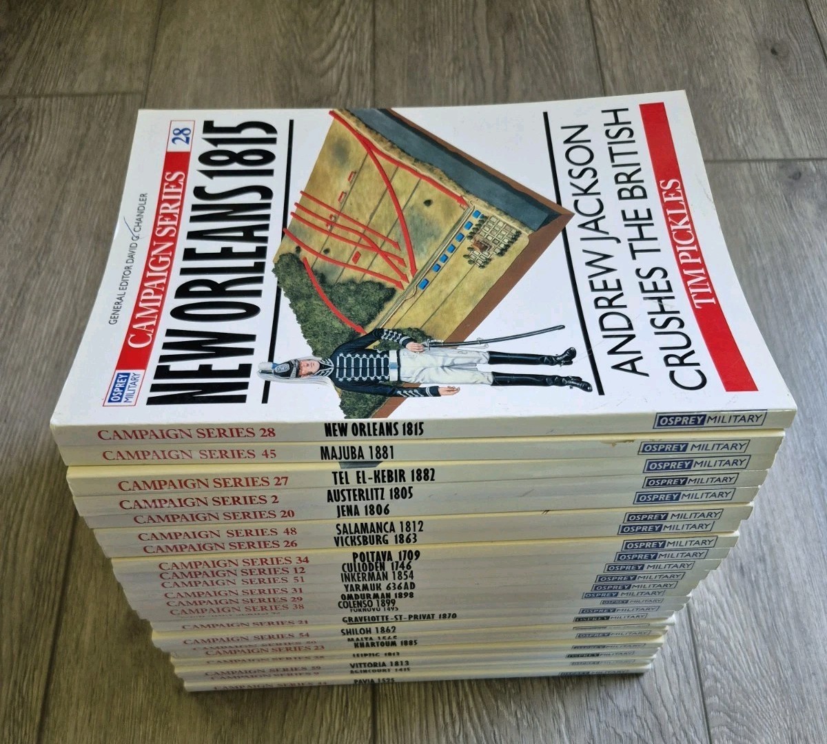 Osprey Campaign Series 22 pc military history illustrated look LOT