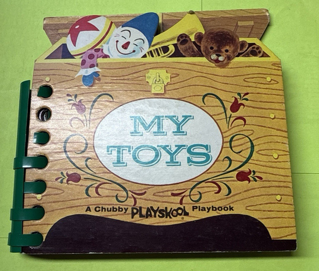 Vintage 1964 Playskool My Toys Chubby Playbook Joe Kaufman Interactive Board Boo