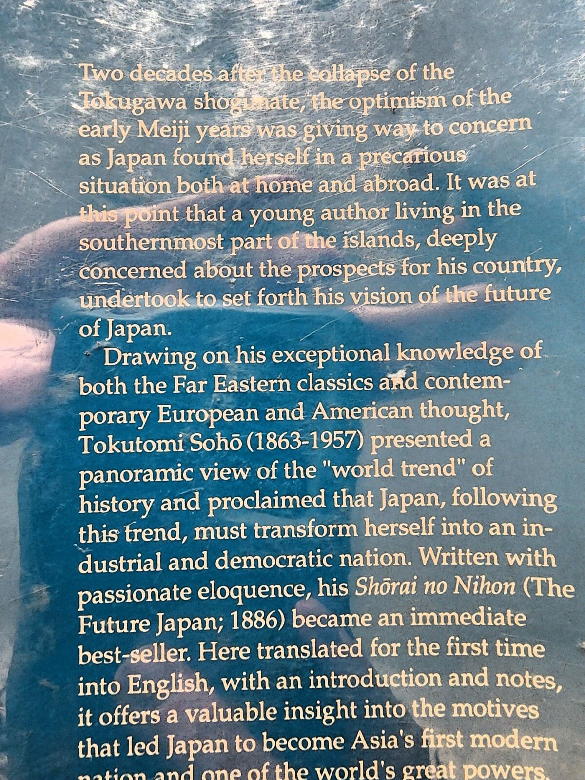 The Future Japan Tokutomi Sohō 1989 HC 1st English Ed – Meiji Era Politics
