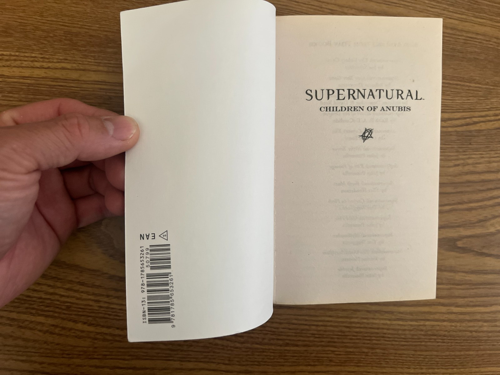 GOOD Supernatural – Children of Anubis by Tim Waggoner (2019, Mass Market)