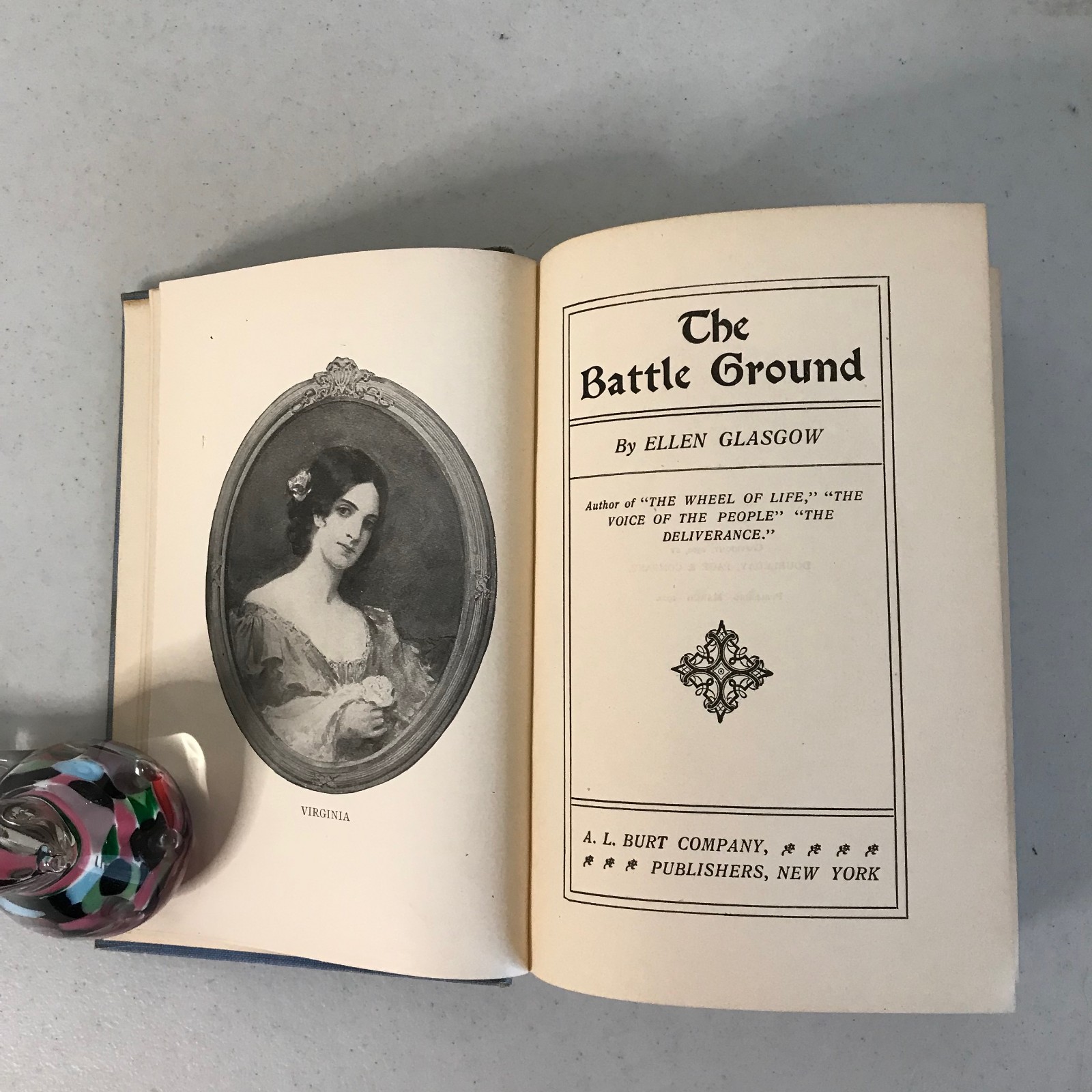 Ellen Glasgow: The Romance Of A Plain Man 1909 & The Battle Ground 1902