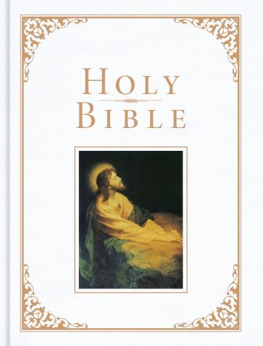 Holy Bible : KJV Family Bible, White Imitation Leather-over-board, Hardcover …