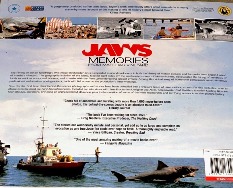 Jaws: Memories from Martha’s Vineyard: Big Paperback -by Taylor Matt – 312 Pages