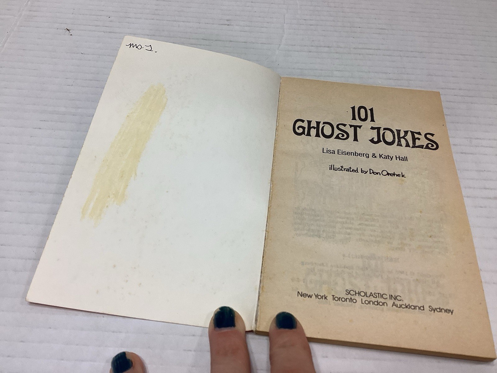 101 Vacation Jokes , Ghost Jokes And Wacky Kid Jokes Vintage Scholastic