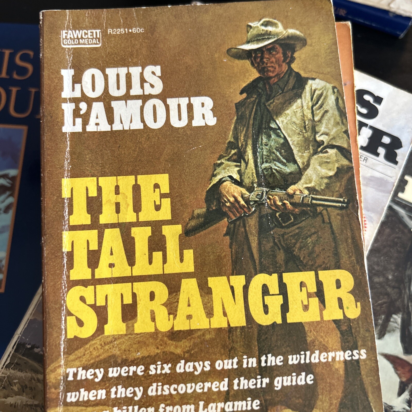 Lot of 10 Louis LAmour, paperback Western Books. Vintage Book Lot of 10