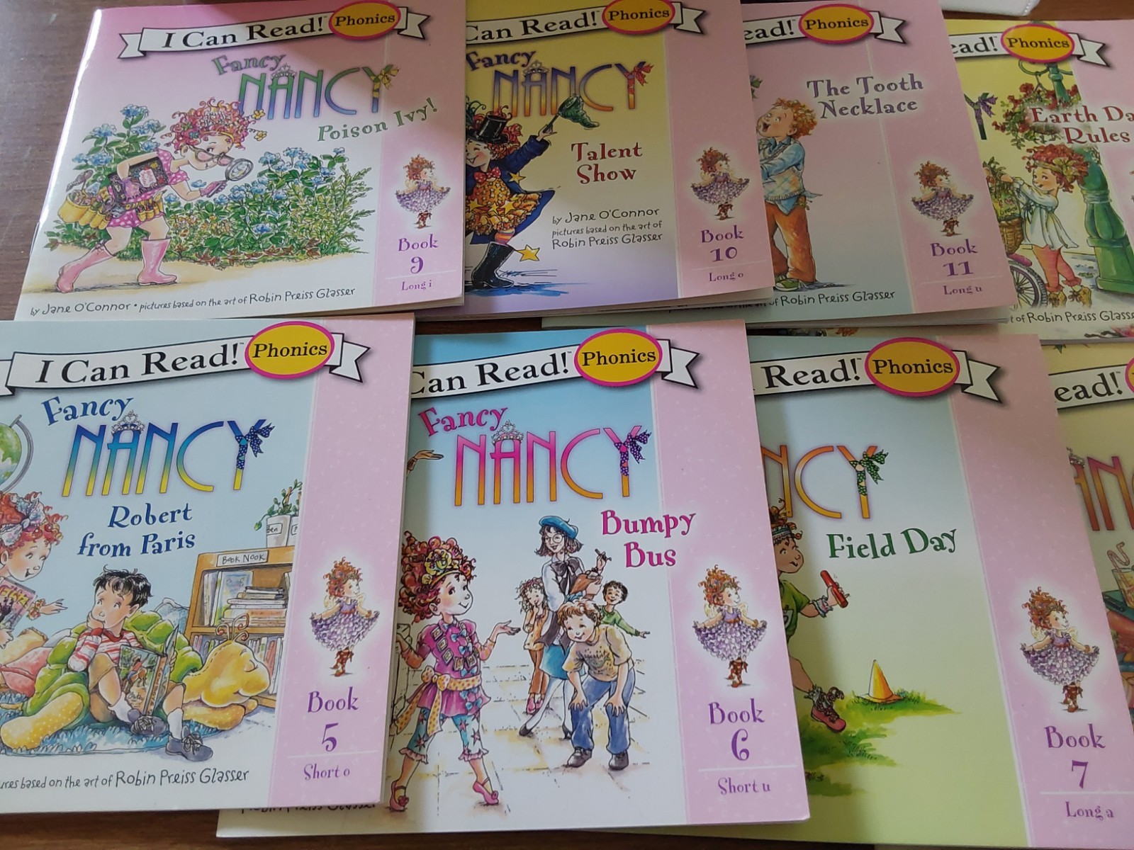 Fancy Nancy I Can Read Phonics Kids Books Lot 12 Carry Case Sight Words Vowels