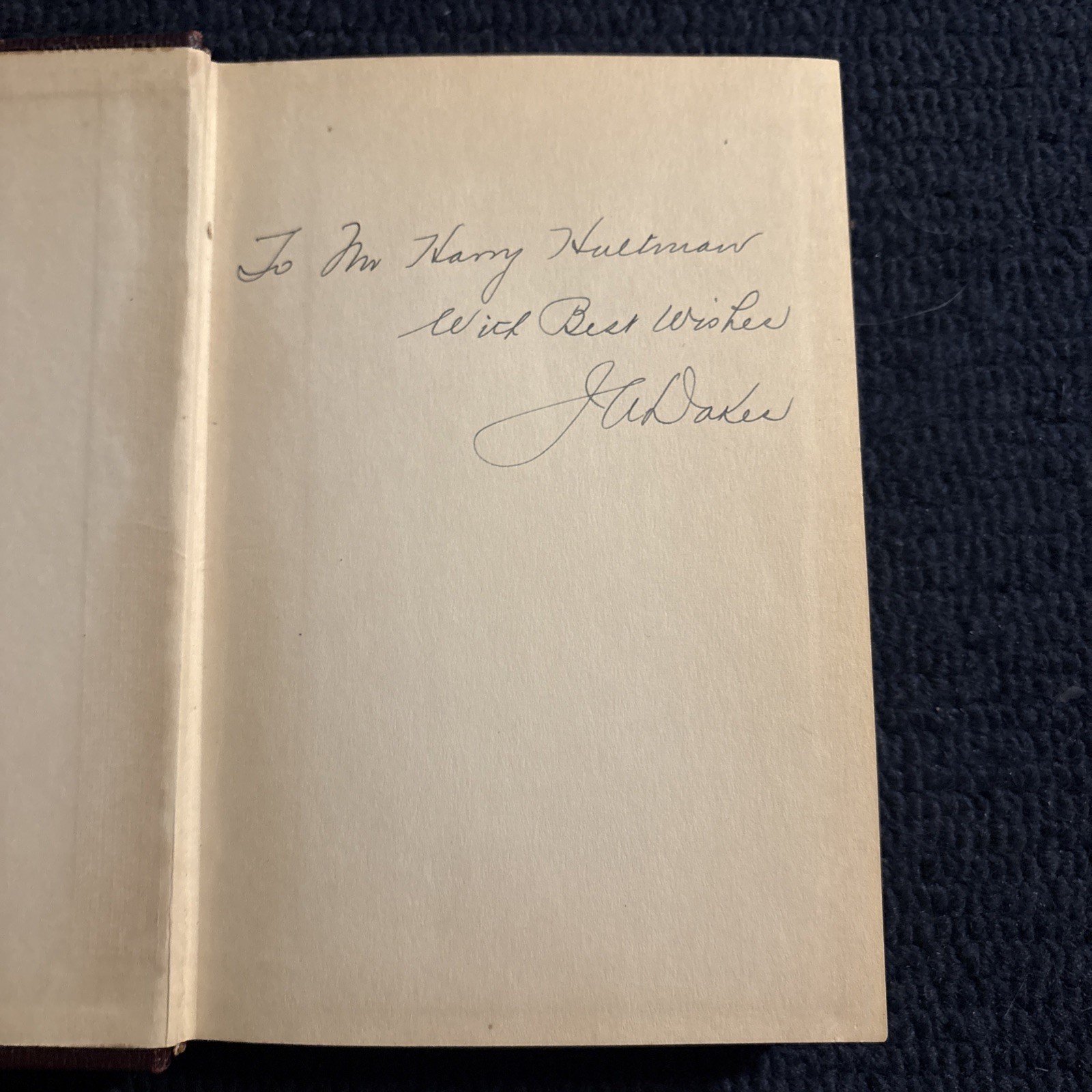 Christ Jesus the Authentic Story John A. Dakes Signed! 1940 HC Avalon Publishing