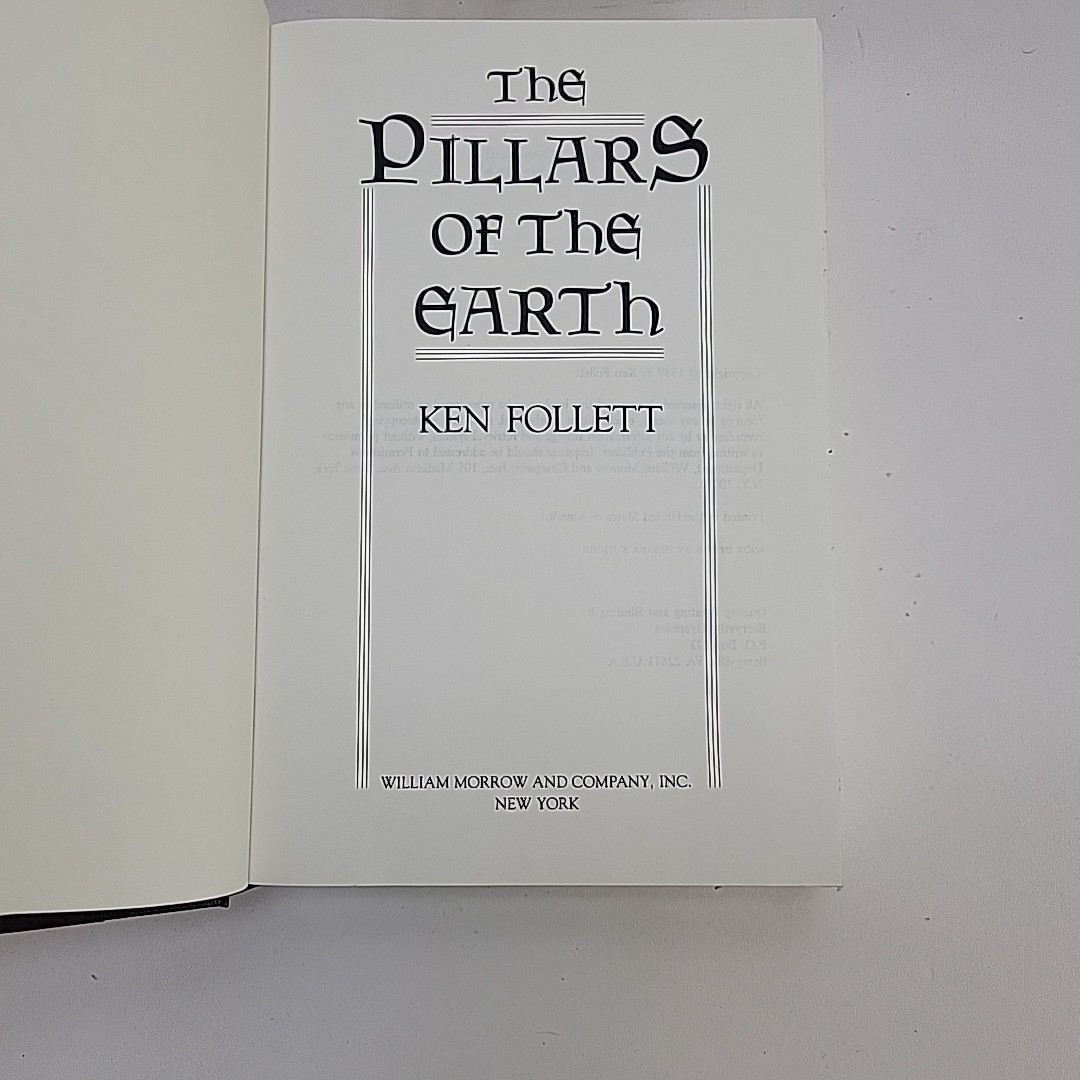 The Pillars of the Earth by Ken Follett HC 1989 First Edition