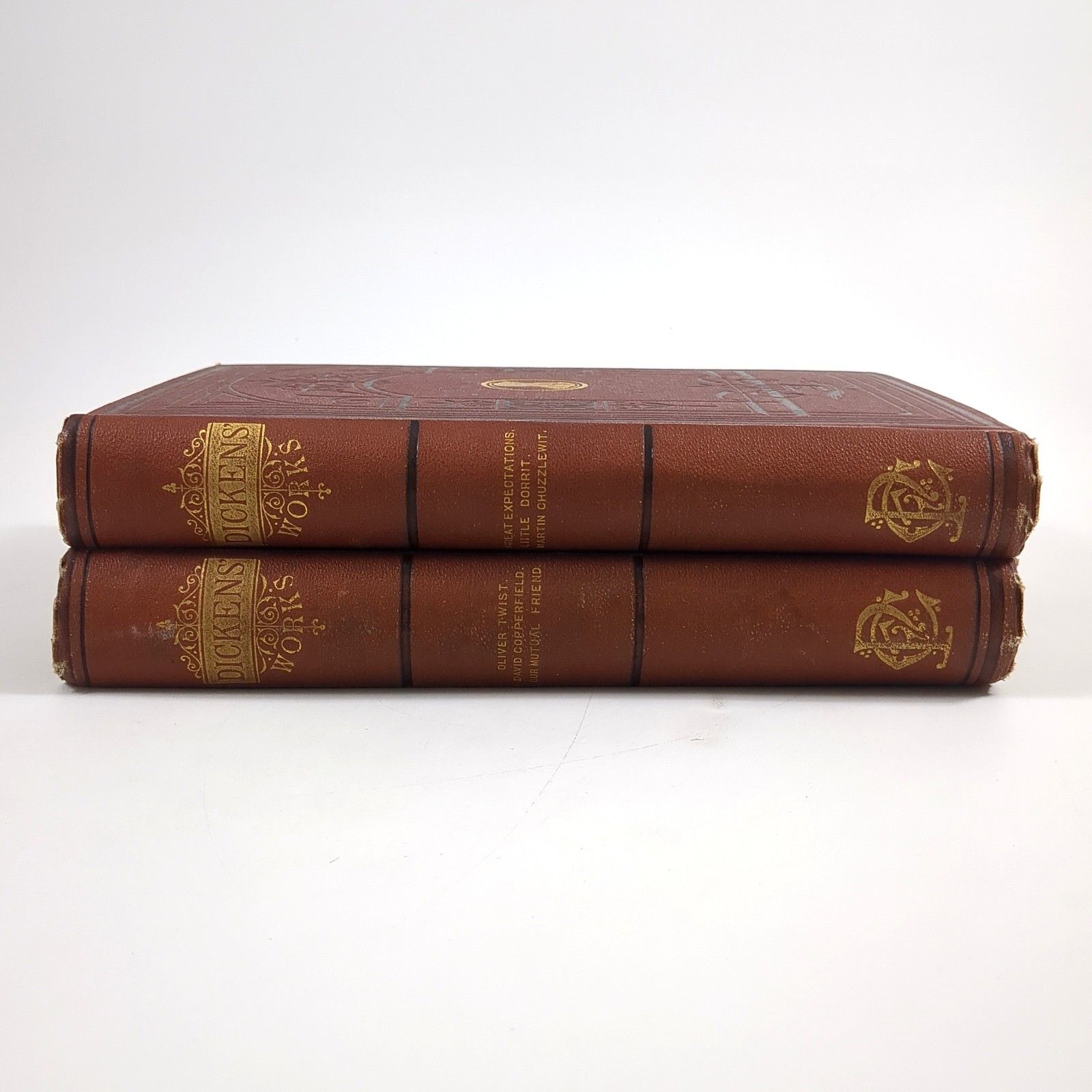 Works Of Charles Dickens Antique Collier Unabridged Vol 1 and 2 1870