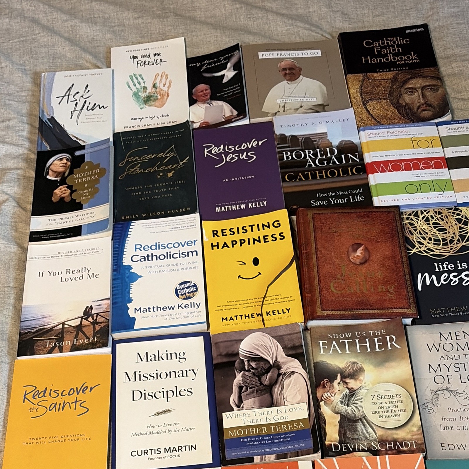 Catholic & Christian Book Lot (34) Matthew Kelly, West, Prayer, Marriage