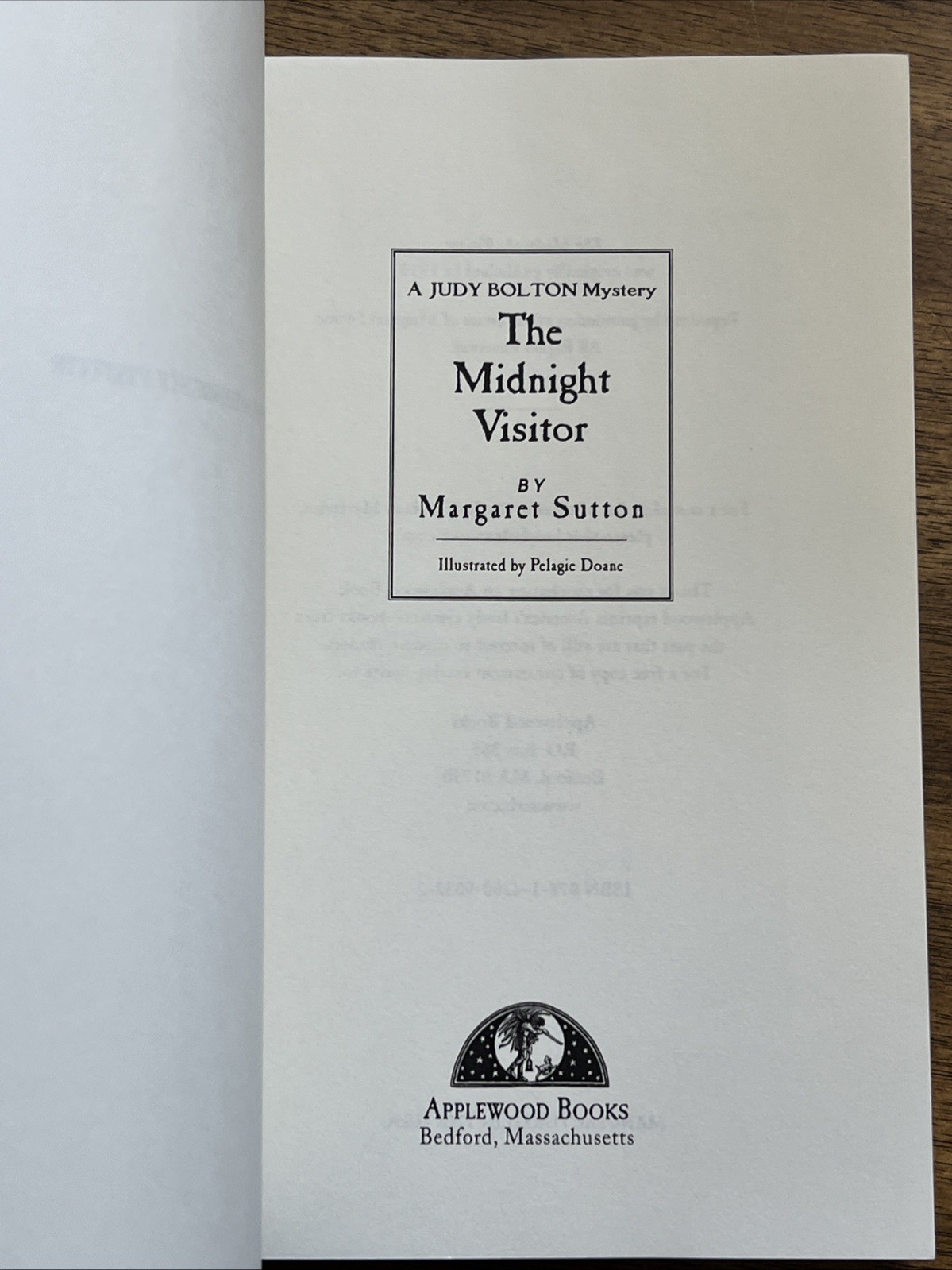 Midnight Visitor #12 (Judy Bolton Mystery) Paperback Book By Margaret Sutton