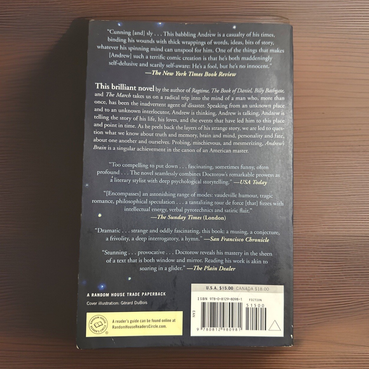 Andrew’s Brain by E. L. Doctorow 2014 Fiction Paperback
