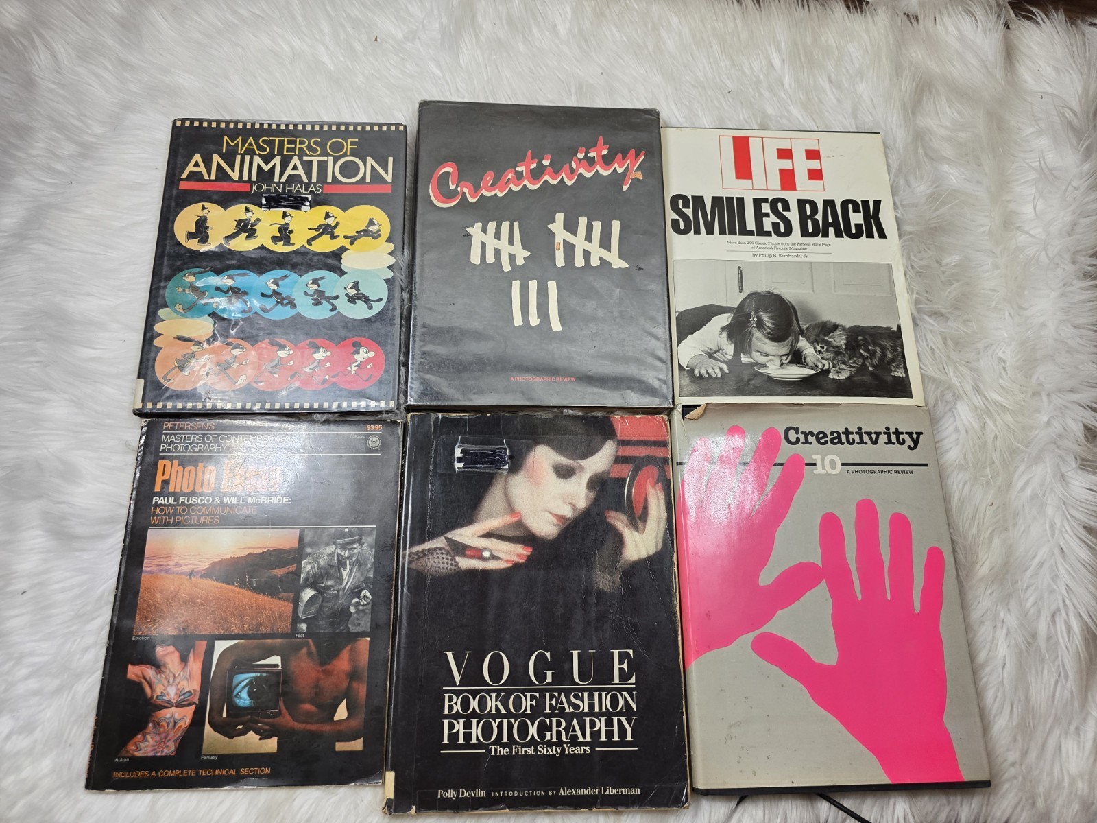 6 Vintage Art Design Annimation Graphic Print Coffee Table Books Photo B12 LIFE