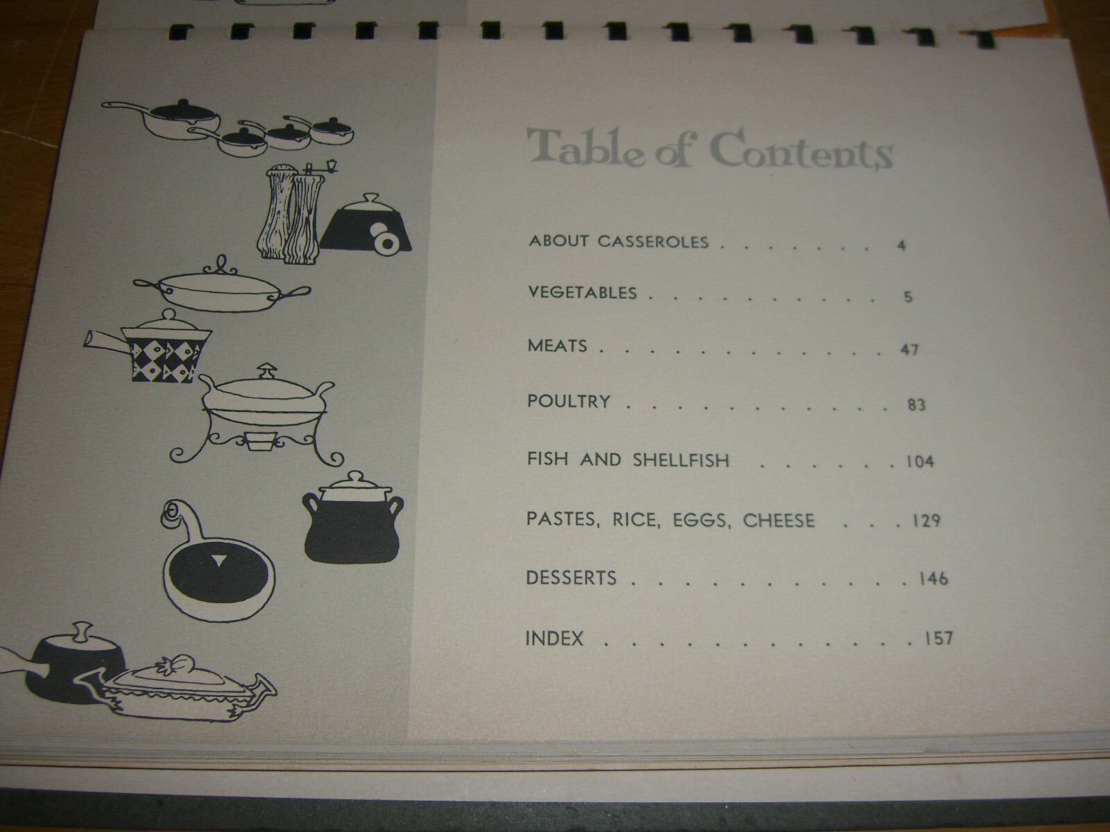 Cooking With Casseroles Cookbook by Sunset Magazine HC 1959