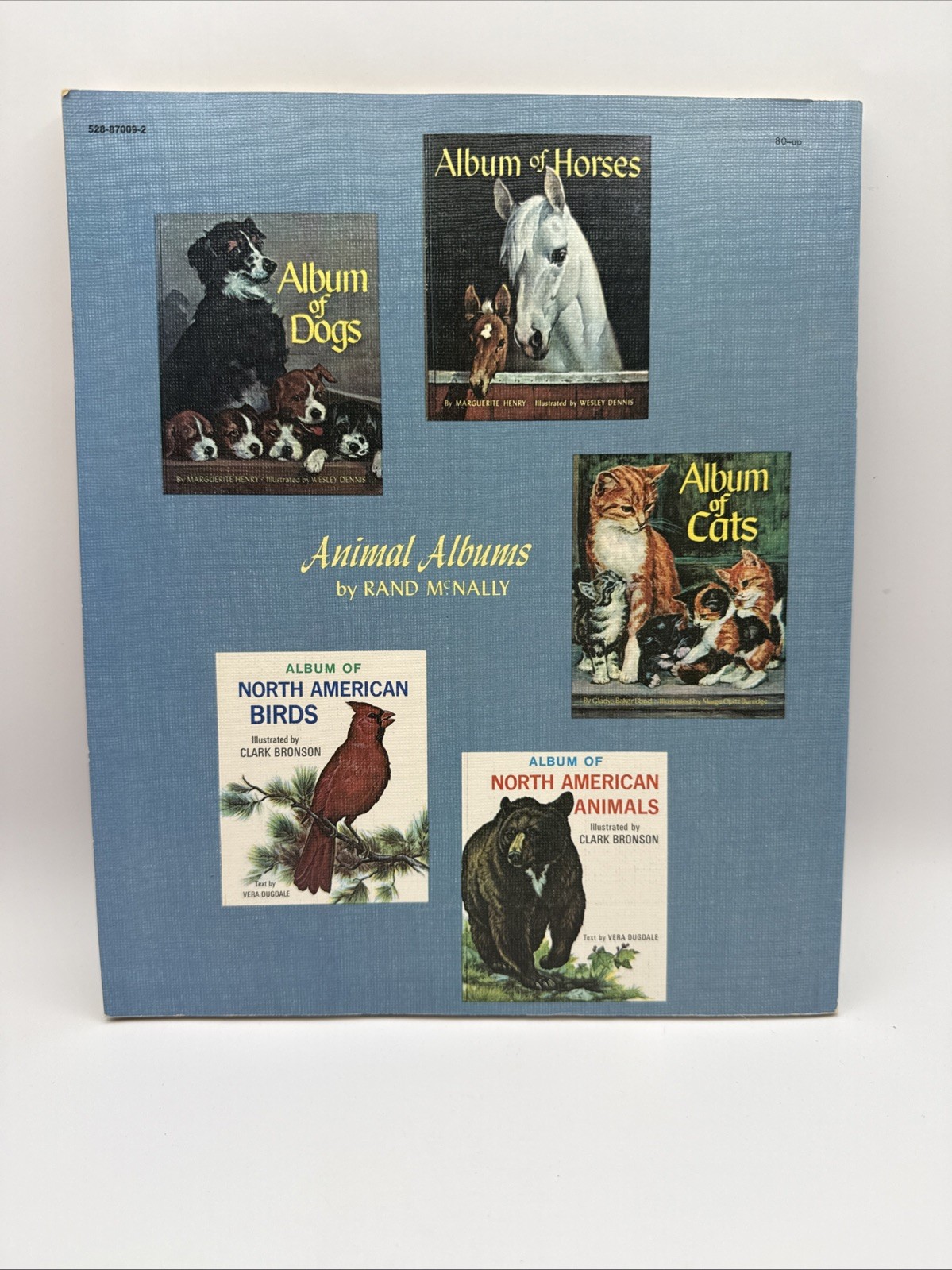 Vintage Album Of Cats Gladys Baker Bond Rand McNally HC Green USA Illustrated