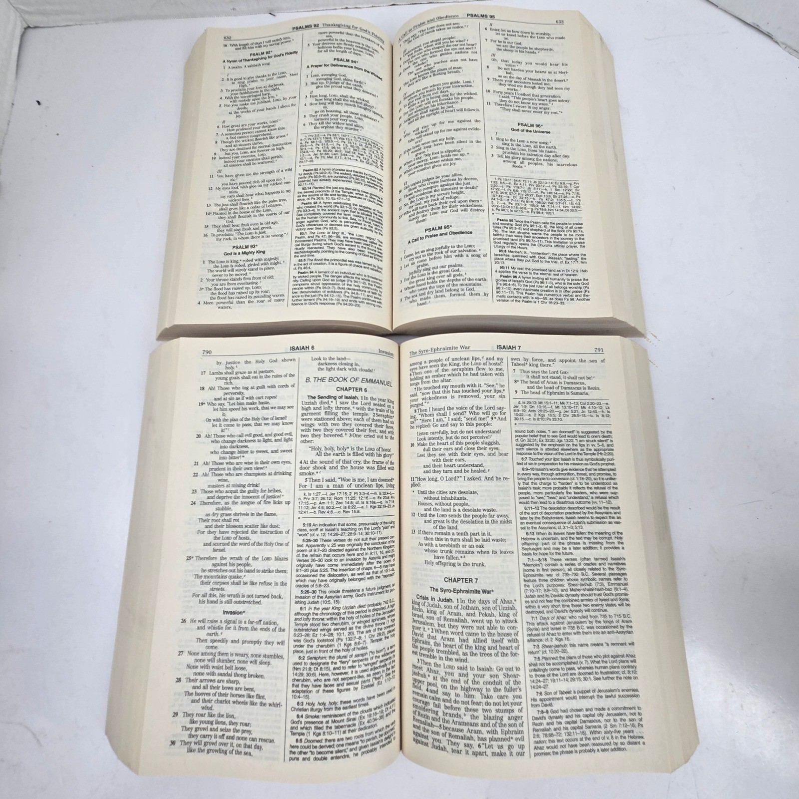 Lot of 2 The New American Bible Revised Edition NABRE World Catholic Press Red