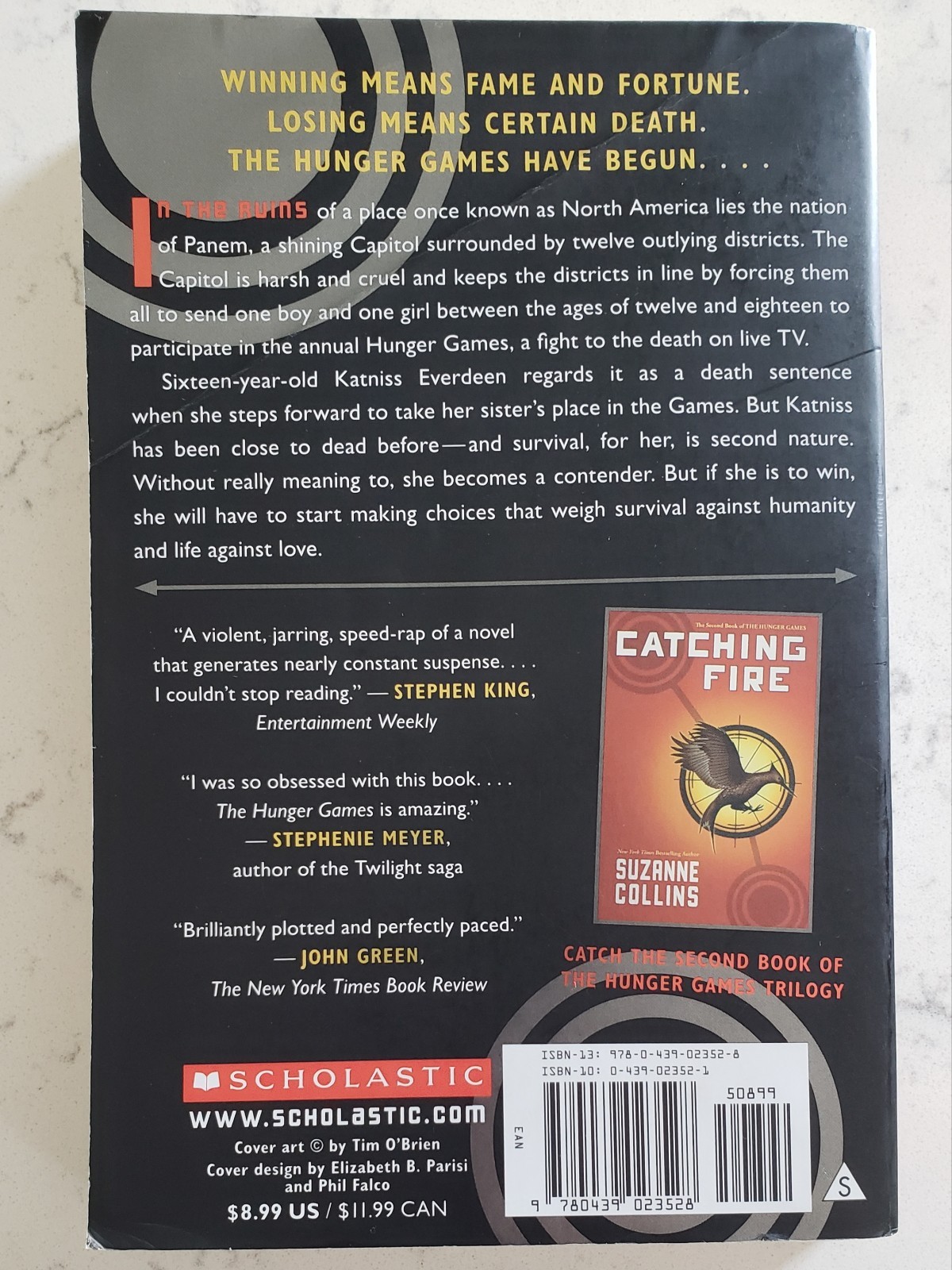 Lot of 3-The Hunger Games, Catching Fire & Mockingjay by Suzanne Collins 1PB 2HC