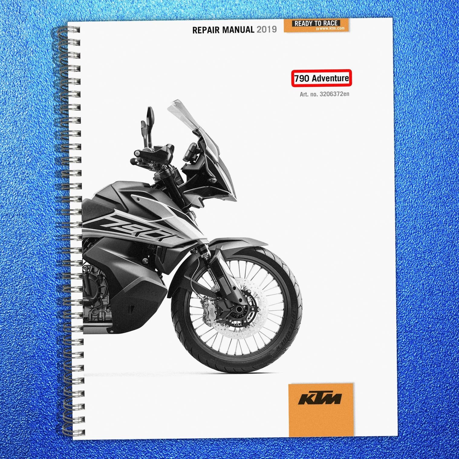 KTM 790 Adventure Repair Manual 2019 – STEEL LOOP FASTENED – PROTECTIVE COVERS