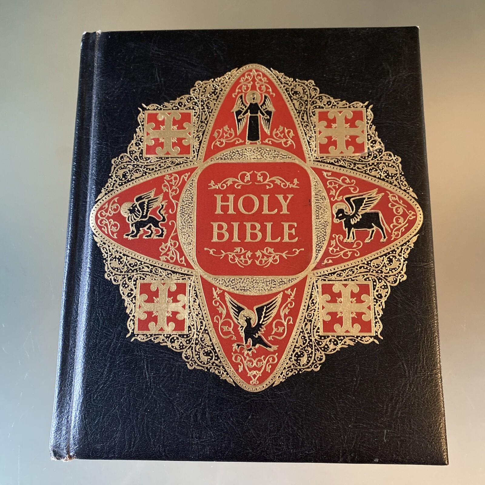 VTG HOLY BIBLE: Deluxe Family Heritage Edition: Old & New Testaments KJV, VG!