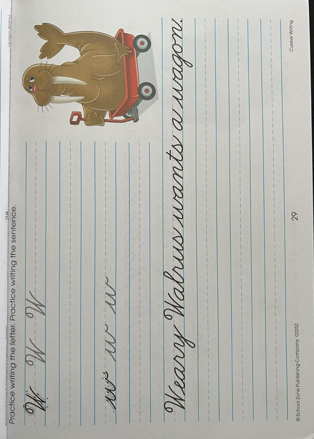 Beginning cursive writing practice handwriting book workbooks for Kids Grade 3 4