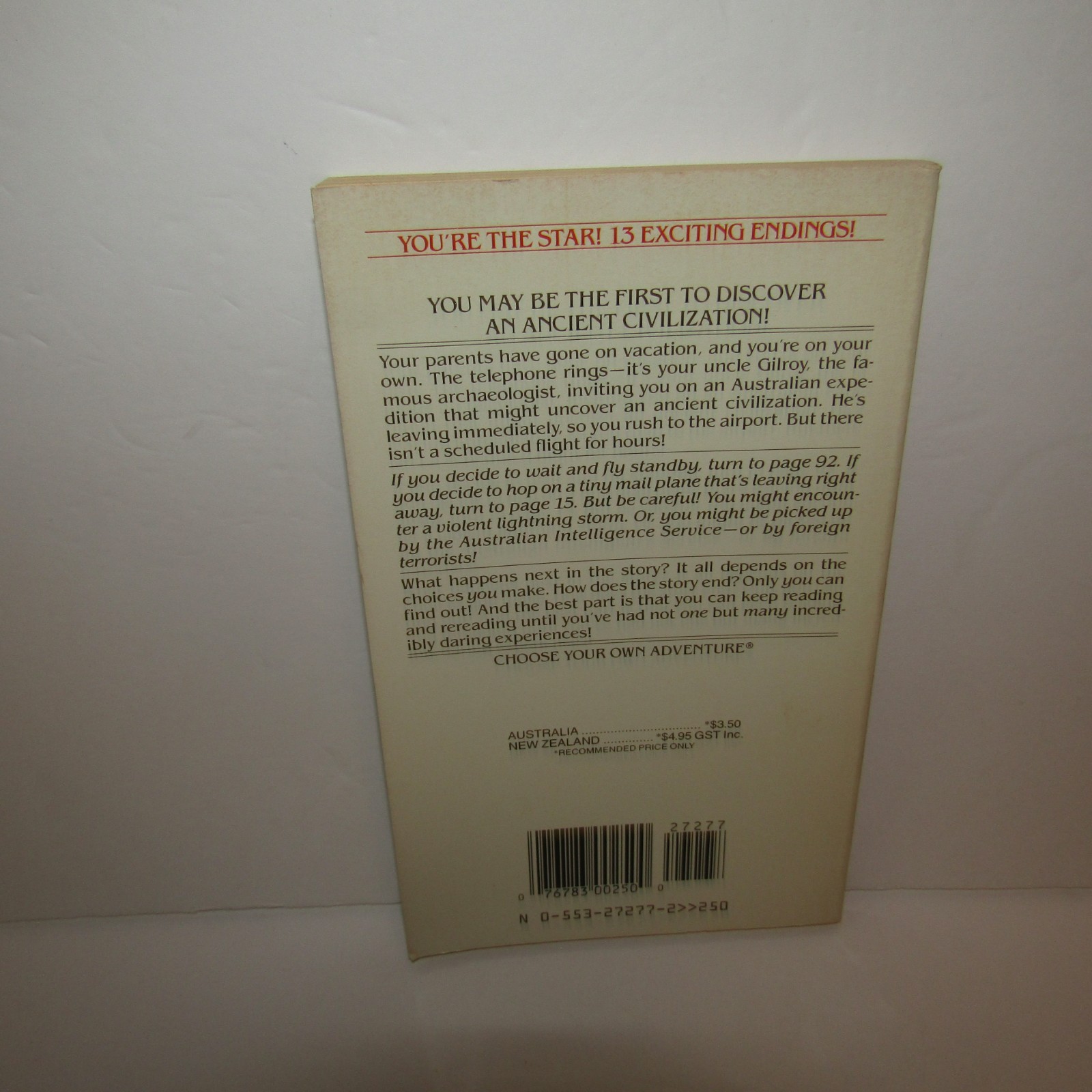 Choose Your Own Adventure #81 Terror in Australia Paperback Shannon Gilligan VTG