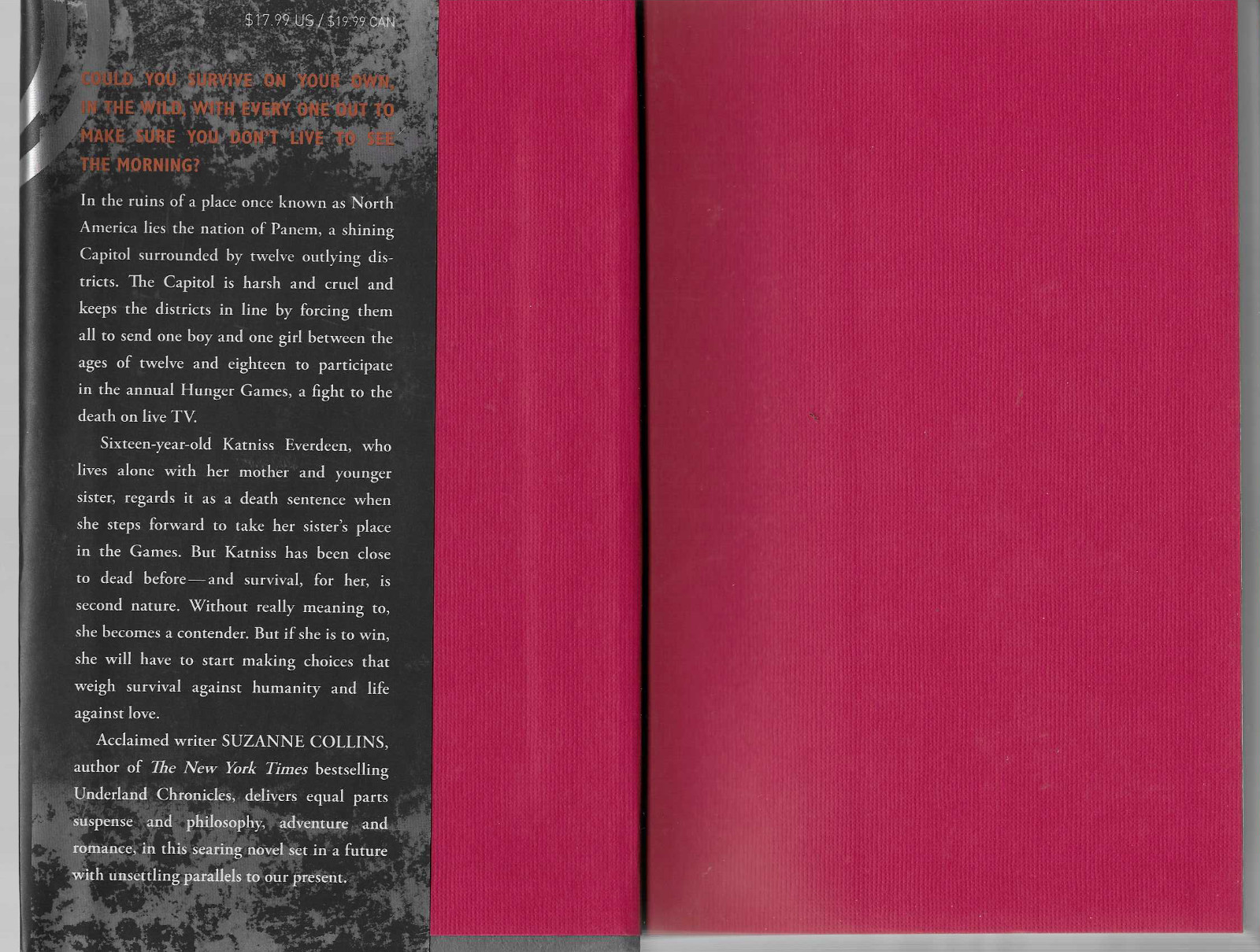The Hunger Games by Suzanne Collins (2008~HardcoverDJ~First Edition~New)