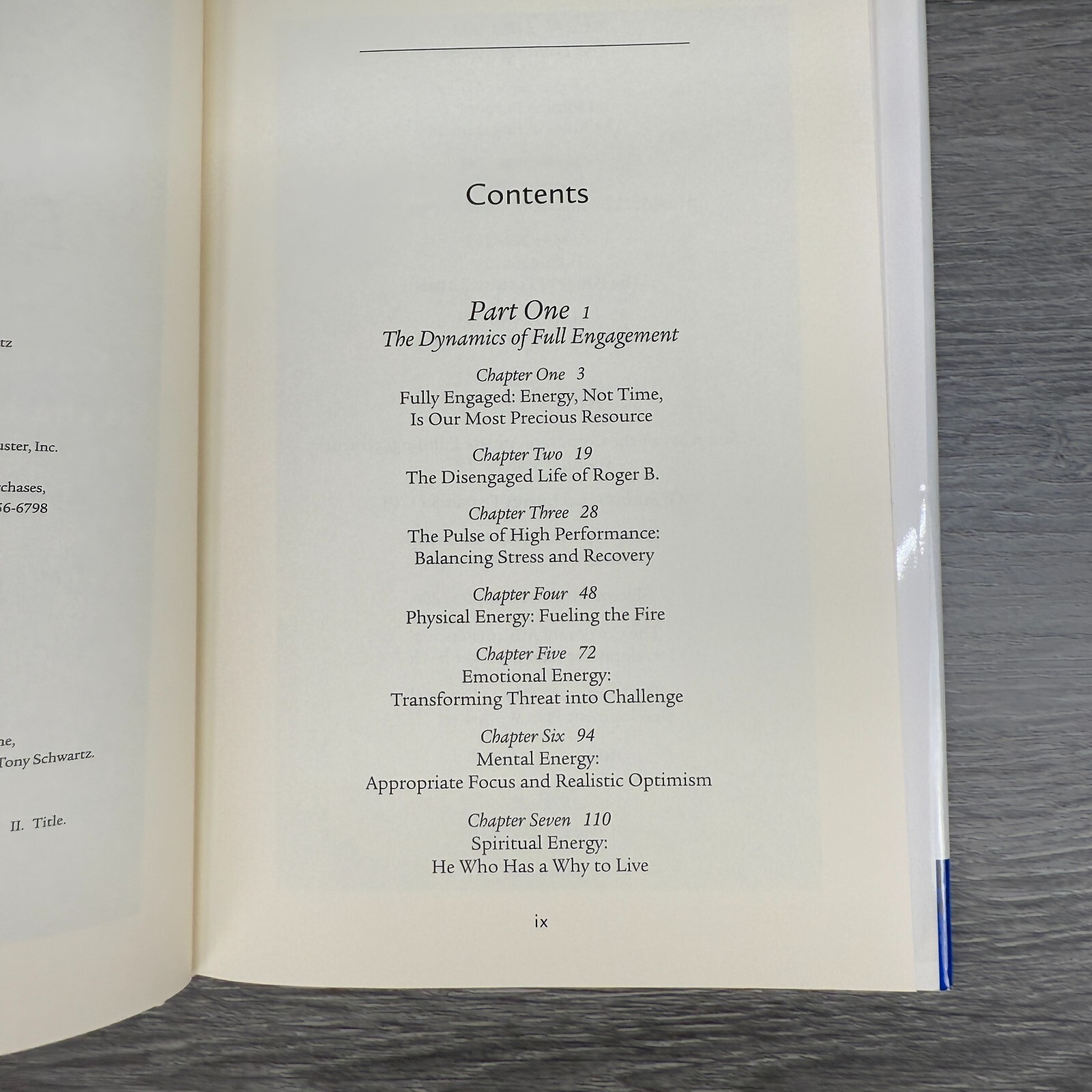 The Power of Full Engagement Jim Loehr & Tony Schwartz Managing Energy Book 2003