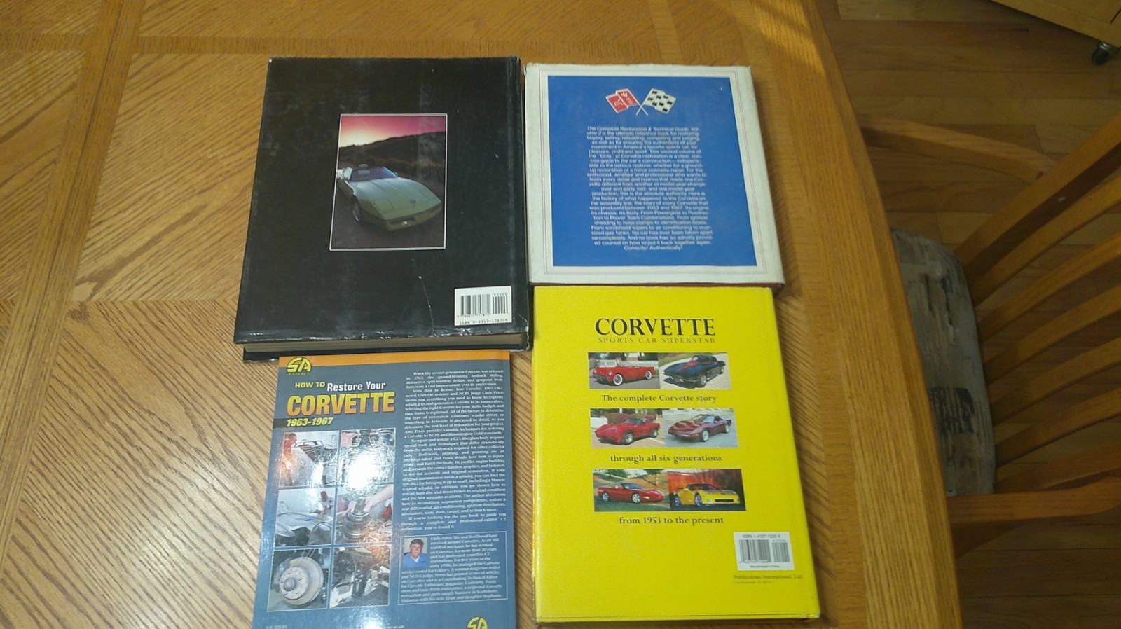 CORVETTE RESTORATION BOOKS (1963-1967), TECHNICAL & INFORMATION BOOKS- (4) TOTAL