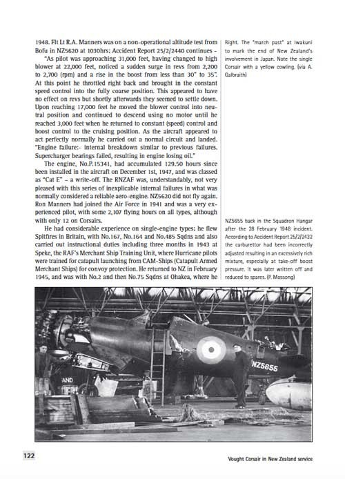 Pacific Corsair – The Vought Corsair in New Zealand service