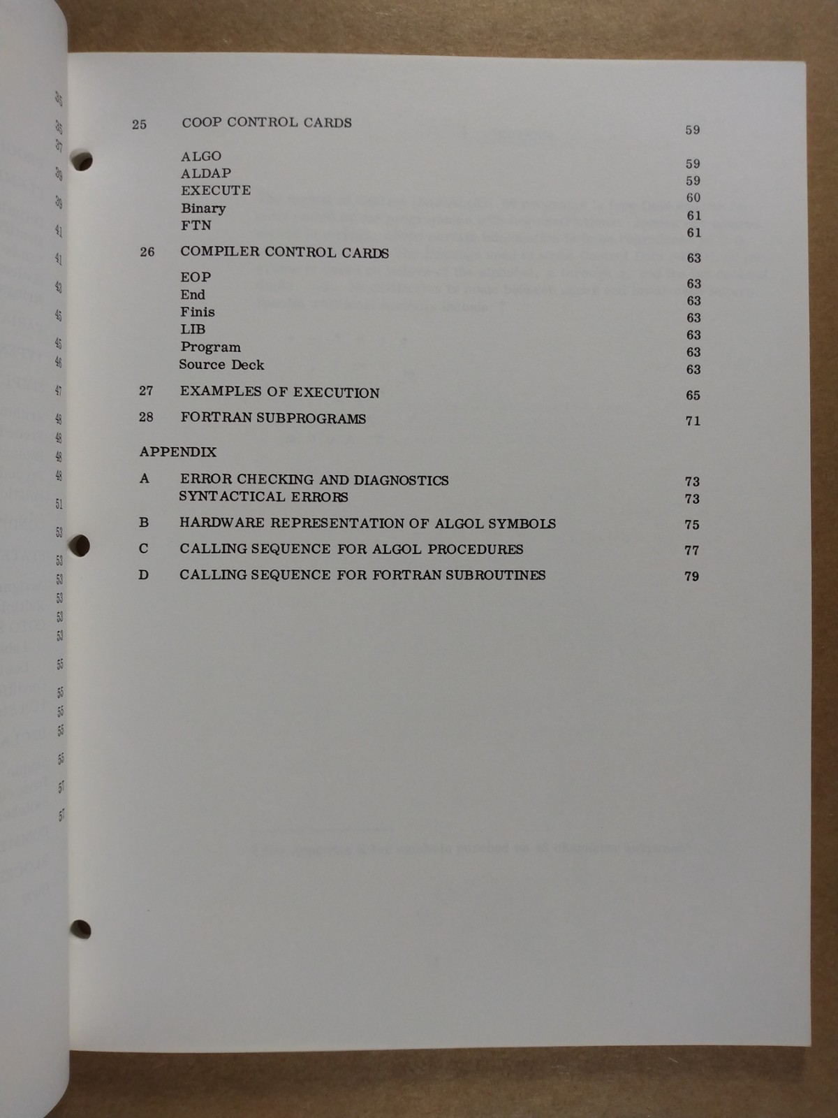 ALGOL for the 1604 Computer Control Data 1964